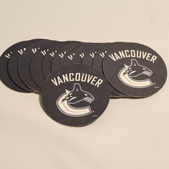 VANCOUVER CANUCKS COASTER Lot Bar Mat Home Bar NHL - Picture 3 of 3